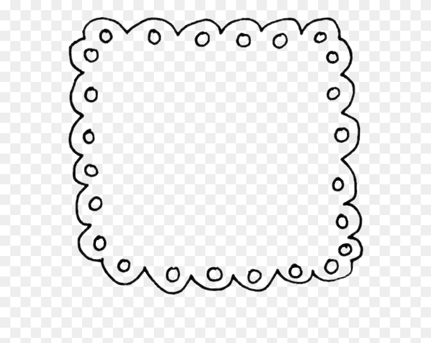 583x610 Doodle Frame, Lace, Rug, Graphics HD PNG Download