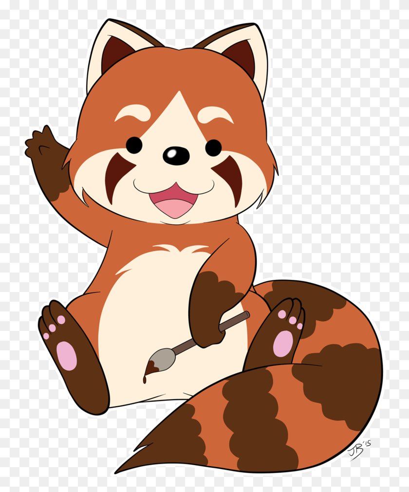 751x951 Doodle The Red Cute Red Pandas, Face, Indoors, Room HD PNG Download