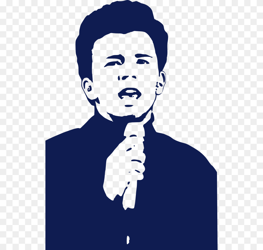 550x800 Doofi Rick Astley  Poster, Microphone, Electrical Device, Person, Adult PNG