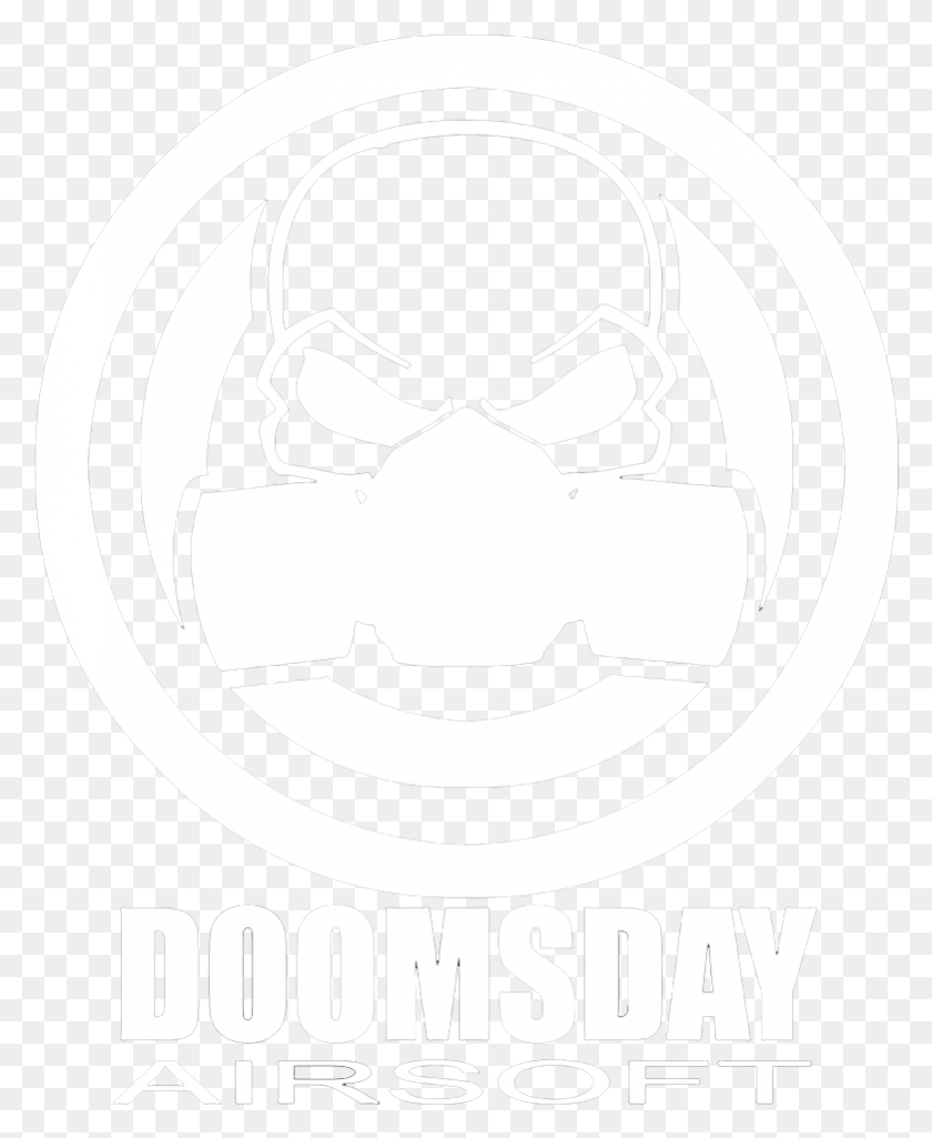 781x967 Doomsday Airsoft Logo Skull With Respirator, Poster, Advertisement, Stencil HD PNG Download