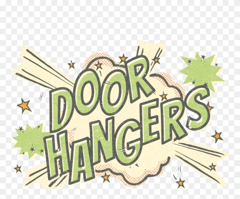801x653 Door Hangers Greeting Illustration, Graphics, Text HD PNG Download