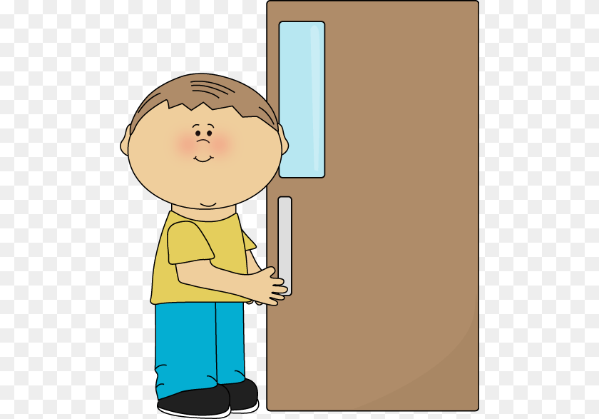 504x587 Door Holder Clip Art Image, Baby, Cleaning, Person, Face Clipart PNG