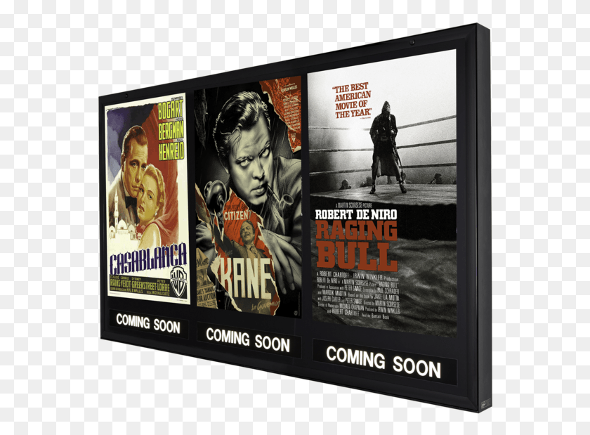564x559 Door Mounted Triple Opening Led Poster Case Movie Poster Case Non Illuminated, Person, Human, Advertisement HD PNG Download