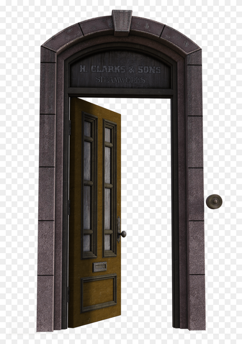 854x1244 Door Passage Architecture Doorway Portal, Window, Folding Door, Walkway HD PNG Download