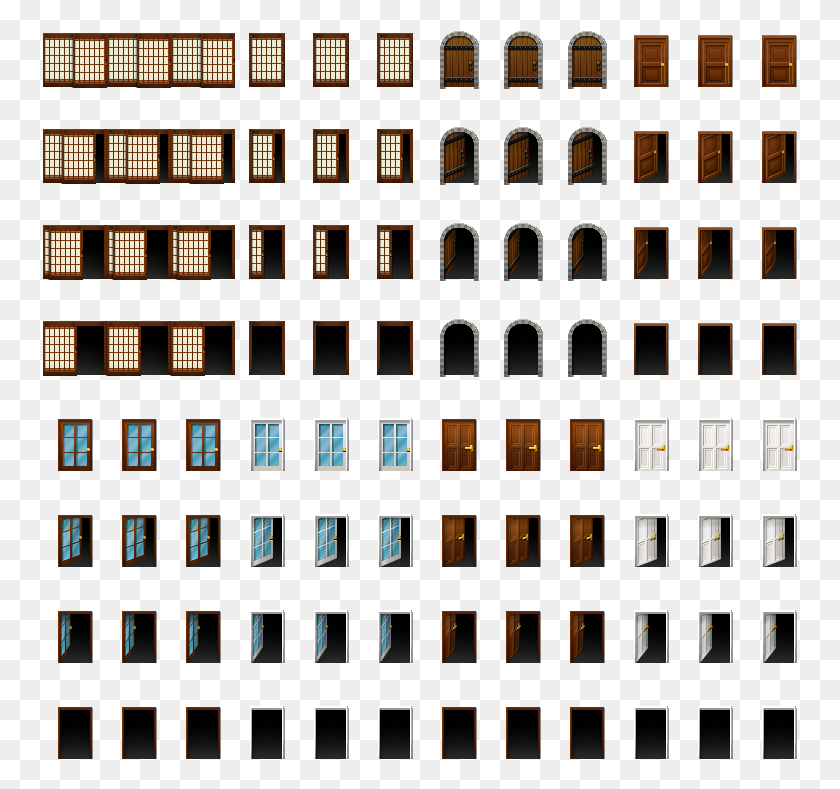 755x729 Doors 7 Architecture, Collage, Poster, Advertisement HD PNG Download