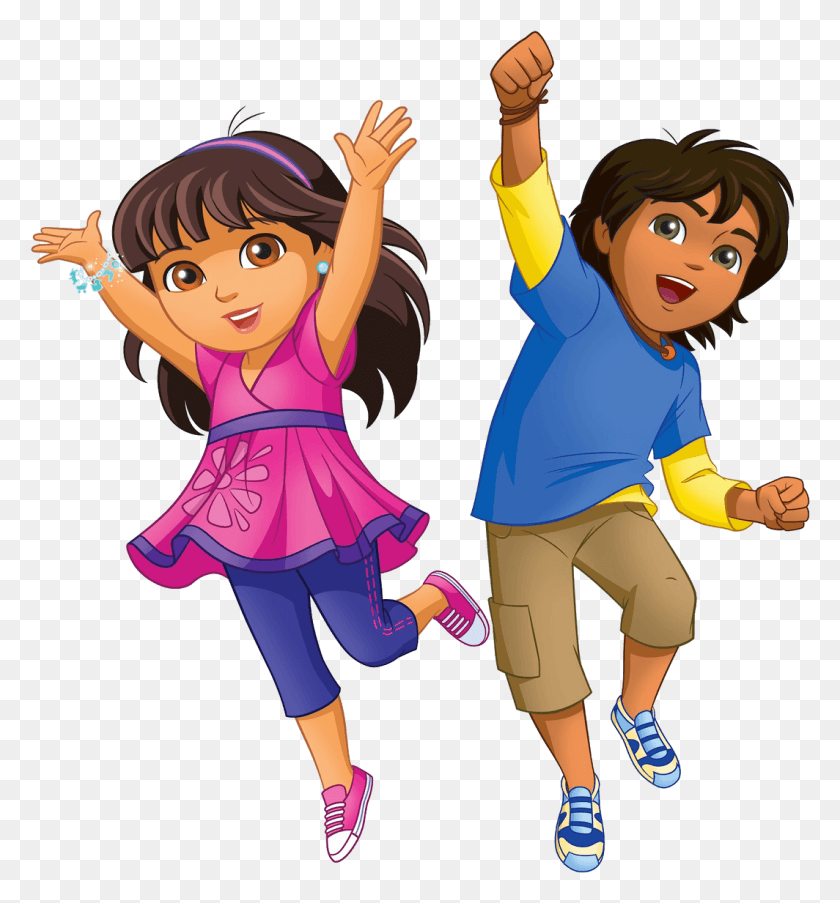 1064x1151 Descargar Png / Dora Y Sus Amigos Dora Y Diego Ahora, Persona, Ropa, Personas Hd Png