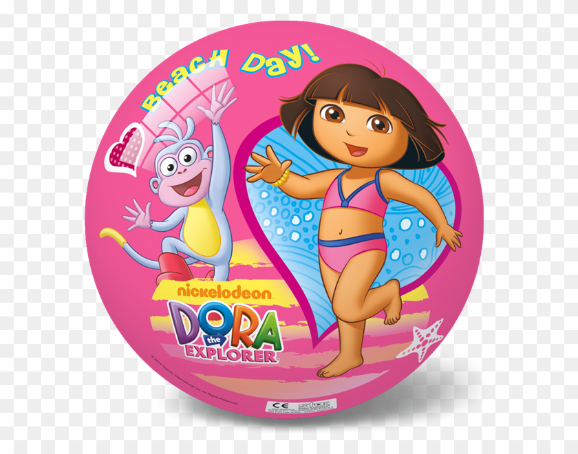 593x600 Dora The Explorer Ball Dora The Explorer Toys, Person, Human, Food HD PNG Download