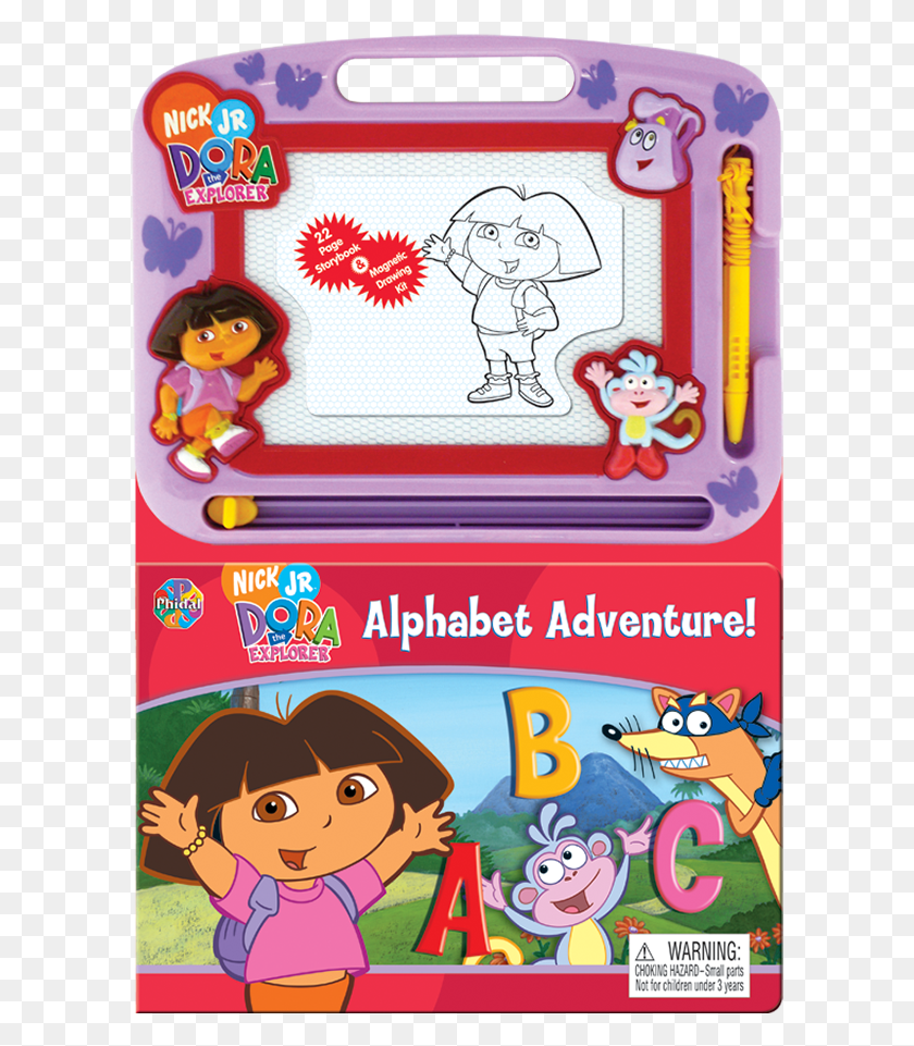 601x901 Dora The Explorer Dora The Explorer Alphabet Adventure Book, Text, Label, Person HD PNG Download