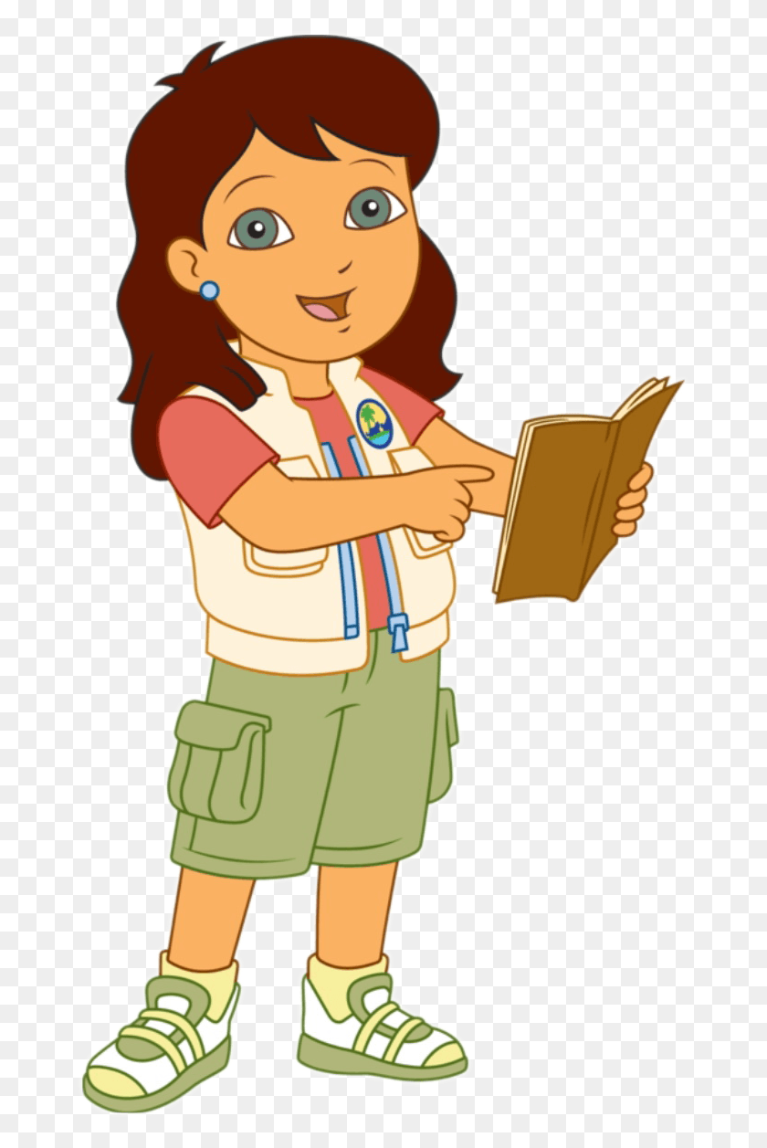 675x1197 Dora The Explorer Girl In Go Diego Go, Person, Human, Reading HD PNG Download