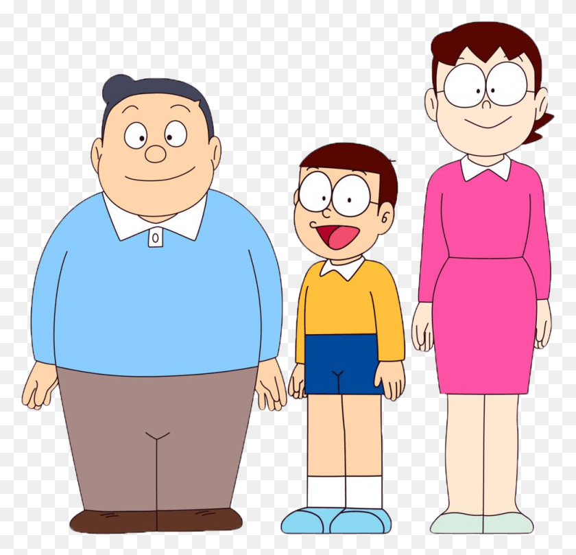 983x944 Doraemon Drawing Family For Free On Ya Nobita, Person, Human, People HD PNG Download