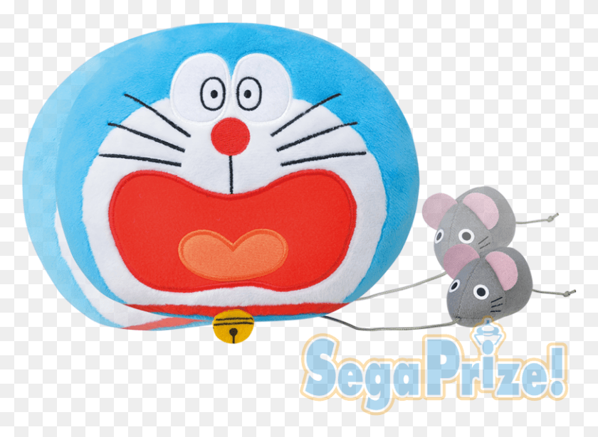 812x578 Descargar Png Doraemon Rumbling Peluche De Juguete De Dibujos Animados, Cojín, Almohada, Muebles Hd Png