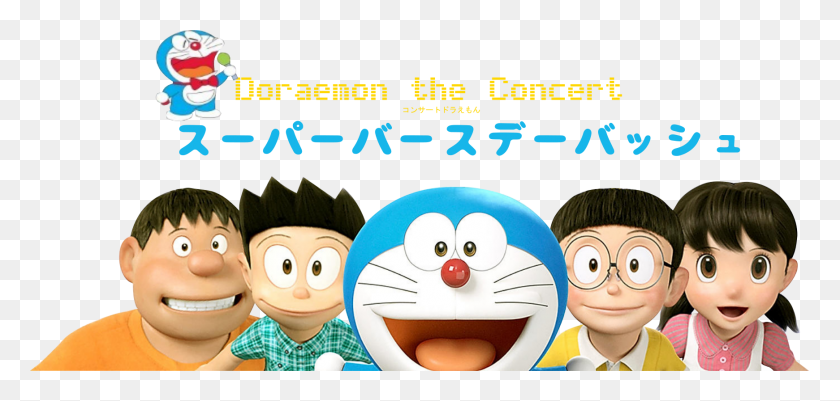 1741x763 Doraemon The Concert Character Doraemon Stand By Me, Person, Human, Advertisement HD PNG Download