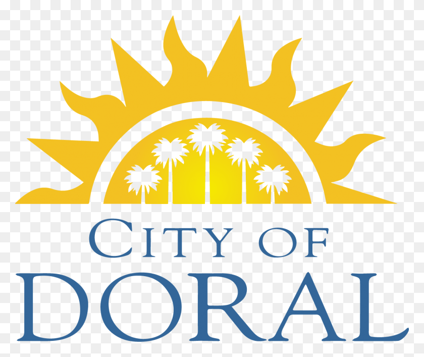 1205x1000 Doral Sponsor Logo City Of Doral Logo, Text, Outdoors, Fire HD PNG Download