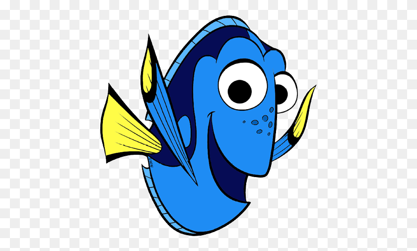 437x446 Descargar Png Dory Lo Mejor De Nemo Dibujos Animados Buscando Clip Art Disney Dory Clipart Sin Fondo, Animal, Gráficos Hd Png