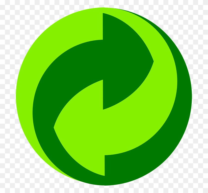 711x720 Dot Of Recycling Simbolo Del Punto Verde, Symbol, Recycling Symbol, Logo HD PNG Download