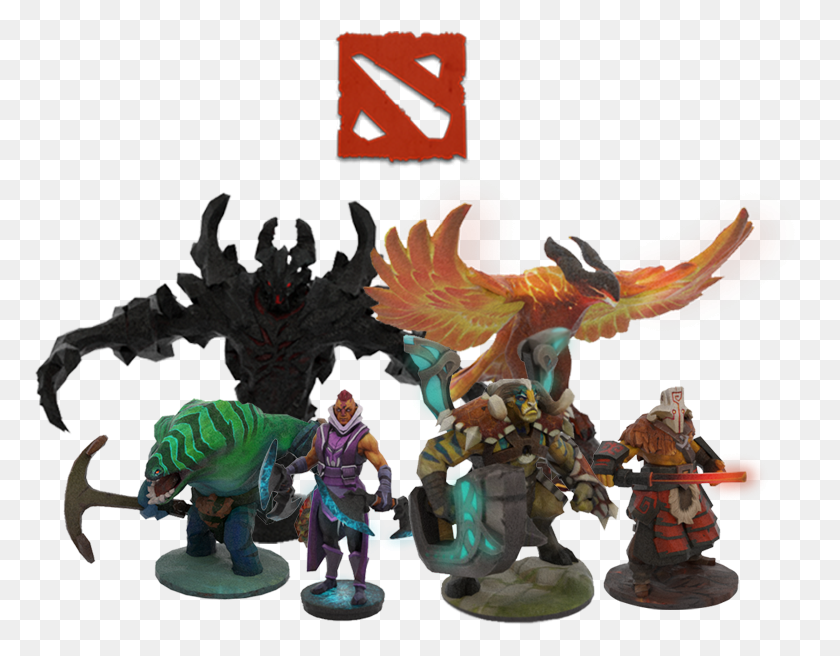 771x596 Dota 2 Is A Free To Play Multiplayer Online Battle Action Figure, Person, Human, Dragon HD PNG Download
