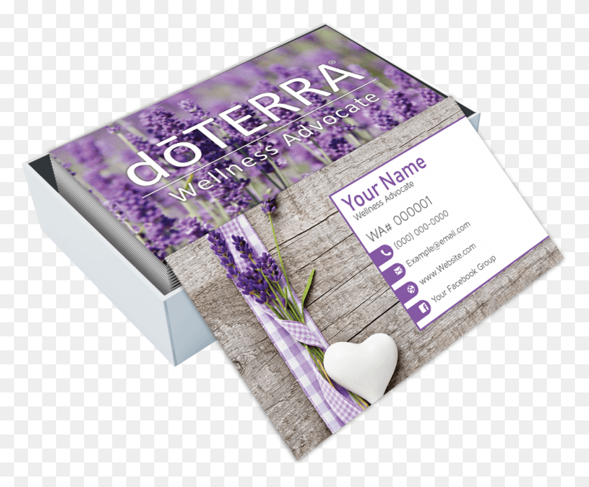 990x807 Doterra Business Cards English Lavender, Paper, Poster, Advertisement HD PNG Download
