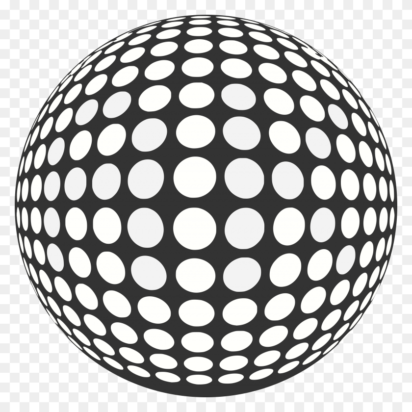 2400x2402 Dots Dot Sphere, Мяч, Коврик, Спорт Png Скачать