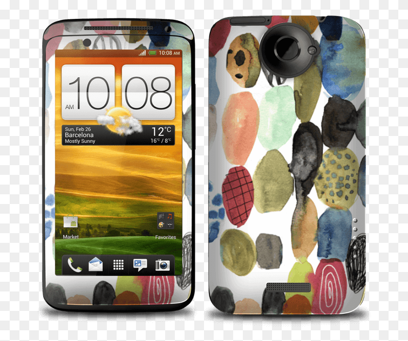 688x642 Dots Watercolor Skin One X Htc One X, Mobile Phone, Phone, Electronics HD PNG Download