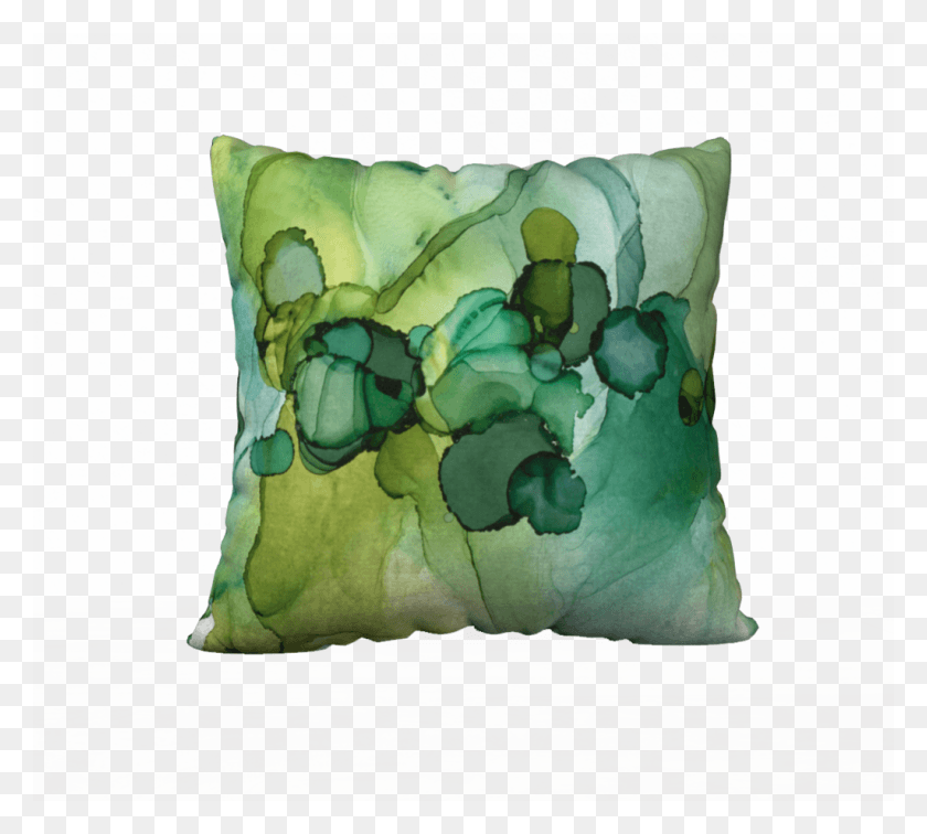 1024x914 Dotscape Emerald Throw Pillow Julie Pelaez Studios Cushion Hd Png Скачать