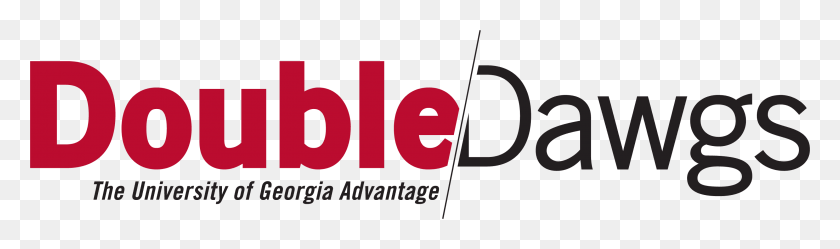 2982x725 Double Dawgs Logo Double Dawgs Uga, Text, Word, Alphabet HD PNG Download
