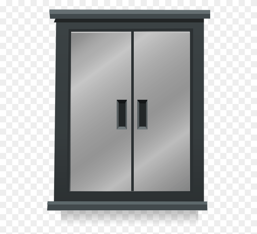 534x705 Двустворчатые Двери Металл Сталь Бесплатная Векторная Графика На Pixabay Пуэрта Де Метал, Мебель, Бытовая Техника, Двери Hd Png Download