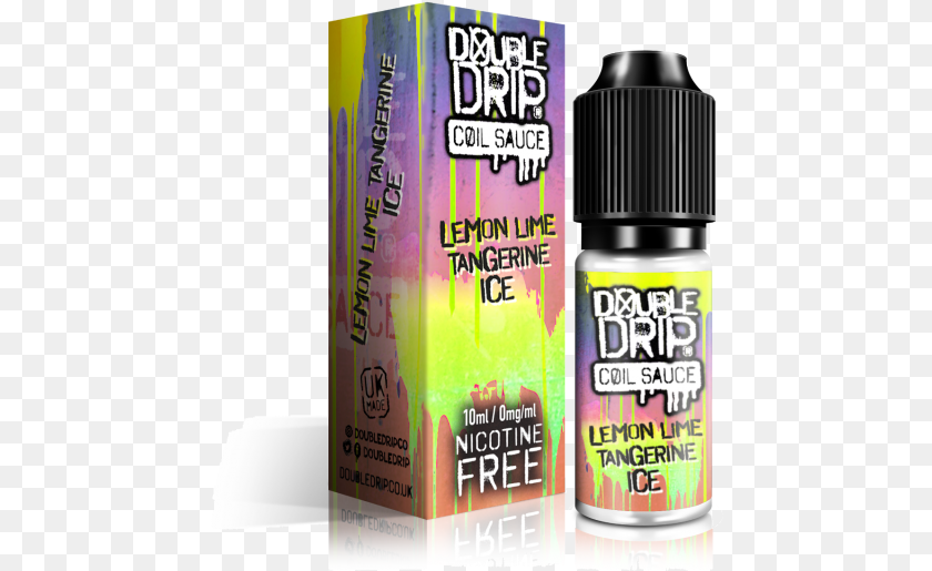Double Drip Lemon Lime Tangerine Ice E Liquid 10ml Cosmetics, Bottle, Perfume, Tin Clipart PNG