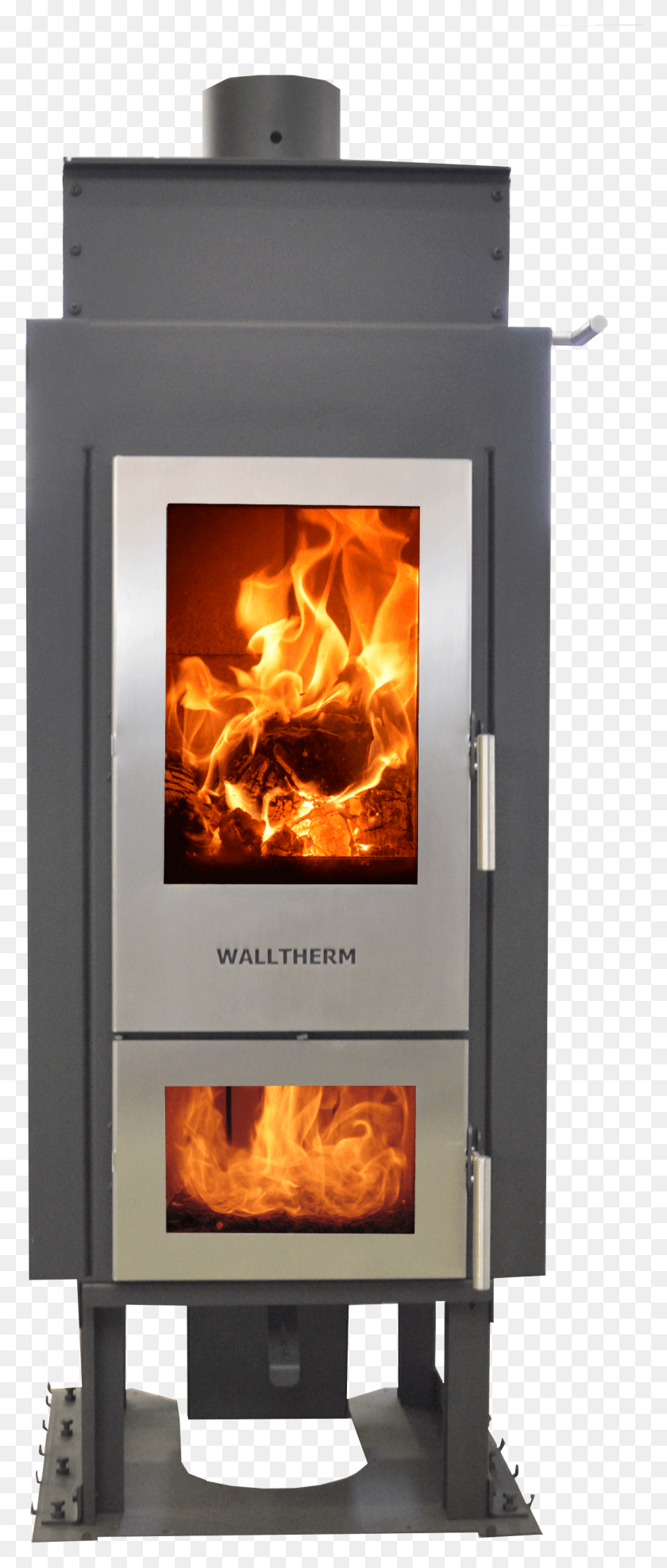 1240x3044 Double Glass For Both Doors Termocamino A Legna A Fiamma Inversa, Fireplace, Indoors, Fire HD PNG Download