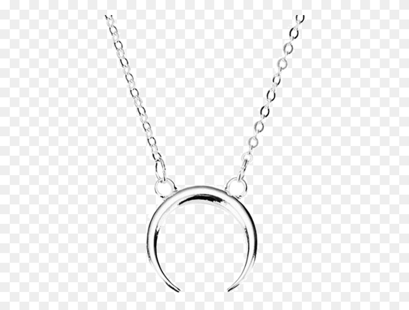 428x577 Double Horn Necklace Bohomoon Locket, Pendant, Jewelry, Accessories HD PNG Download