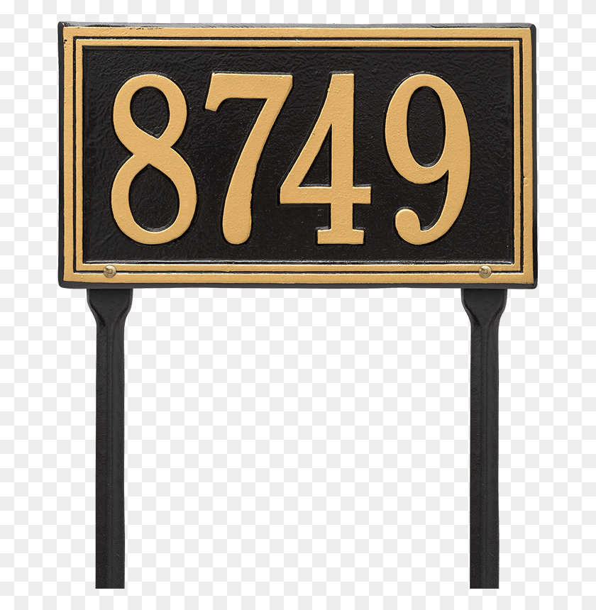 677x800 Double Line Standard Lawn Plaque One Line Sign, Number, Symbol, Text HD PNG Download