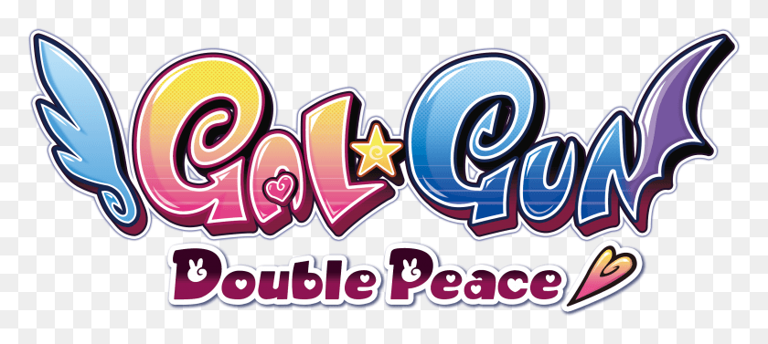 2927x1191 Double Peace Gal Gun Double Peace Logo, Graffiti, Dynamite, Bomb HD PNG Download