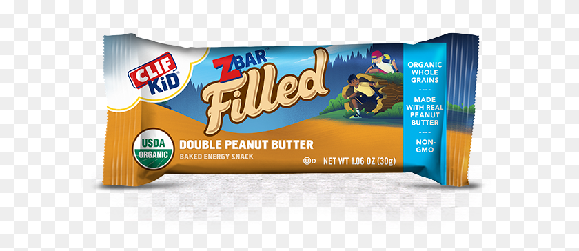 606x304 Double Peanut Butter Clif Kid Z Bar Double Peanut Butter, Person, Human, Sweets HD PNG Download