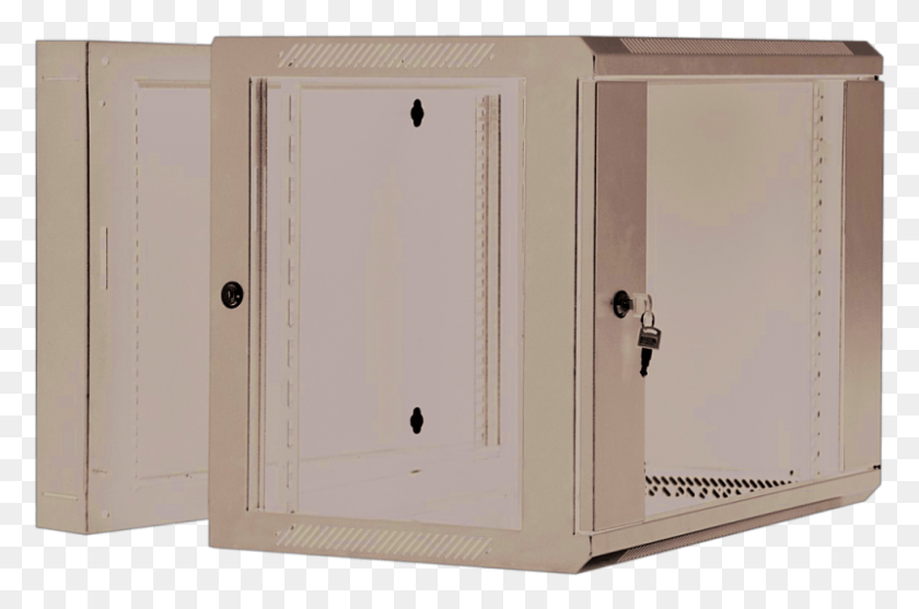 801x511 Double Section Rack Mount Cabinet Cupboard, Furniture, Safe, Linen HD PNG Download