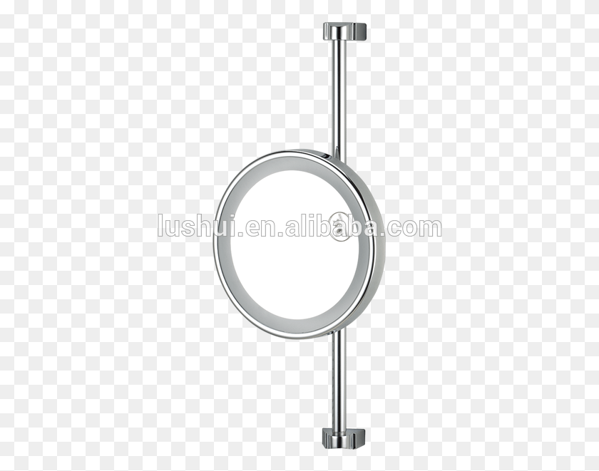400x601 Double Sides Led Round Chrome Wall Mounted Bathroom Toilet, Magnifying, Shower Faucet HD PNG Download