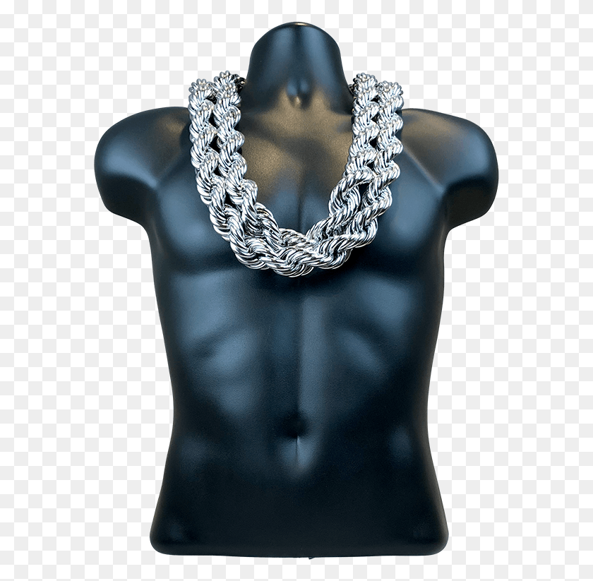 574x763 Double Silver Chain Chain, Torso, Hip, Chain Mail HD PNG Download