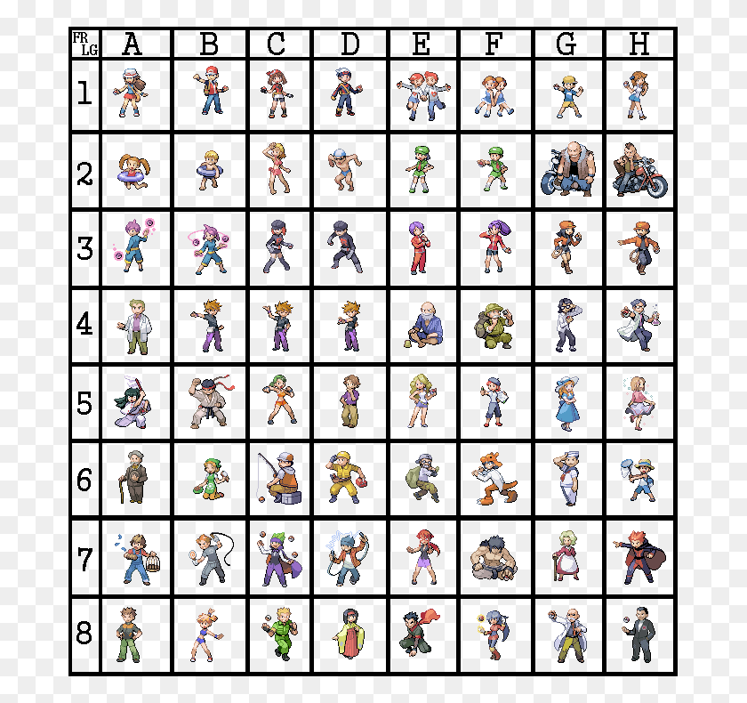 685x730 Double Sprites Count As Two Requests Pokemon Frlg Trainer Sprites, Person, Human, Sport HD PNG Download