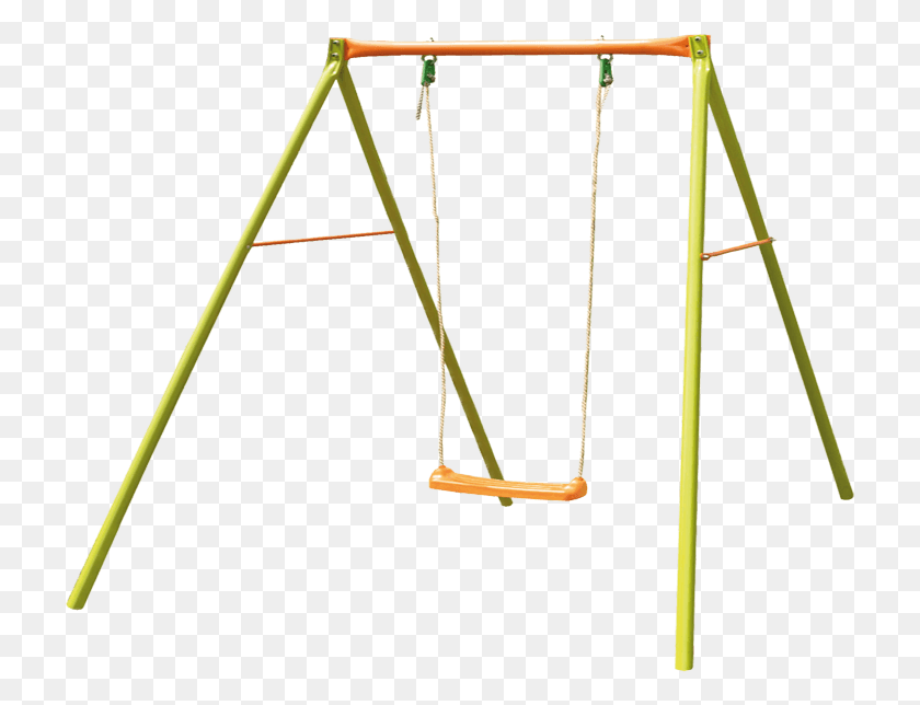 721x584 Double Swing With Single Seat Swing, Bow, Toy, Play Area HD PNG Download