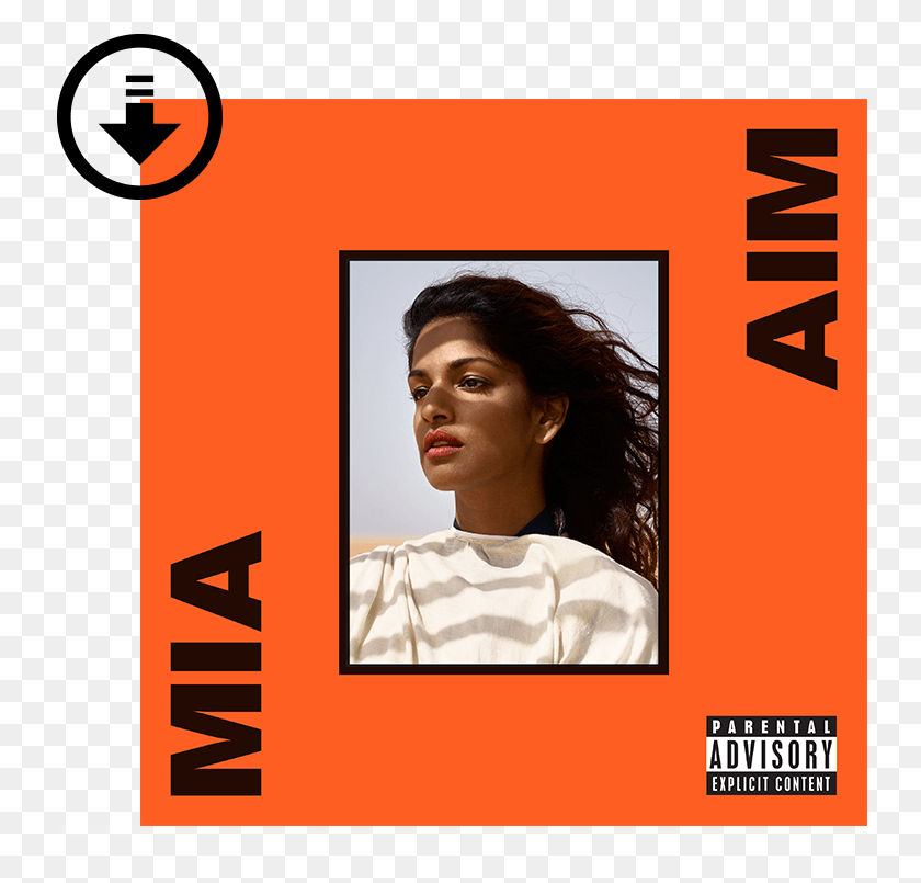 742x745 Double Tap To Zoom Mia Aim Album Cover, Text, Person, Human HD PNG Download
