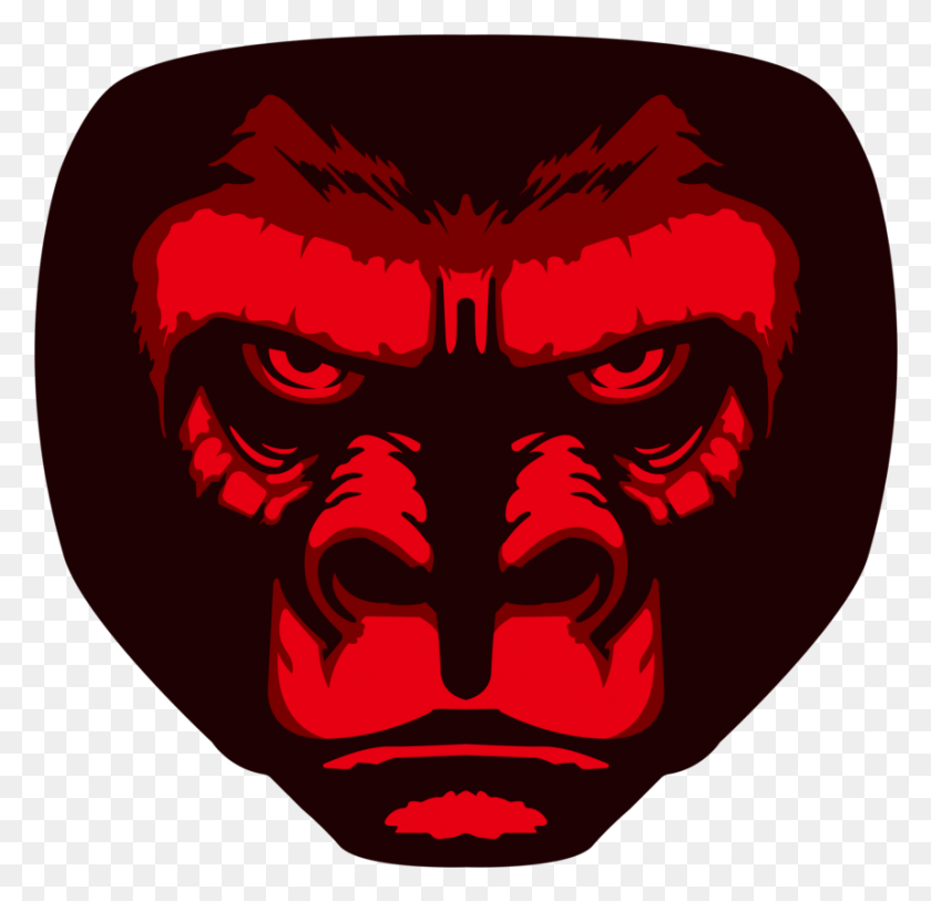 860x831 Doubutsu Sentai Zyuohger Zyuoh Gorilla Logo Color By Gorilla Draw, Person, Human, Mask HD PNG Download