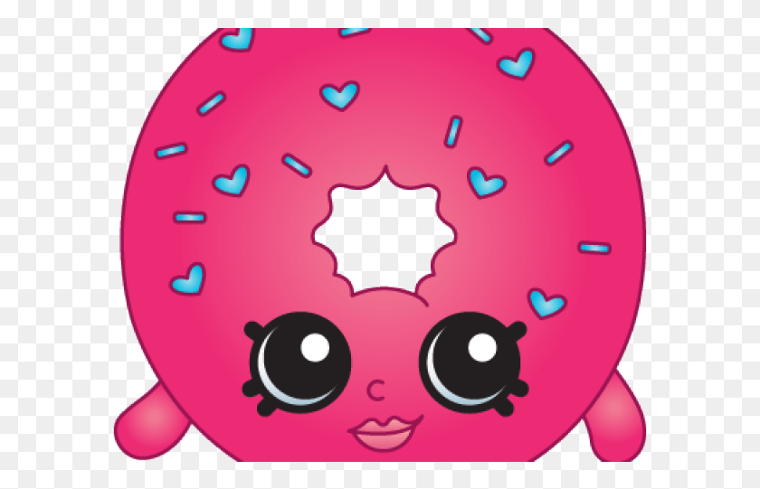 591x481 Doughnut Clipart Shopkins More Shopkins Images With Rarities, Pastry, Dessert, Food HD PNG Download