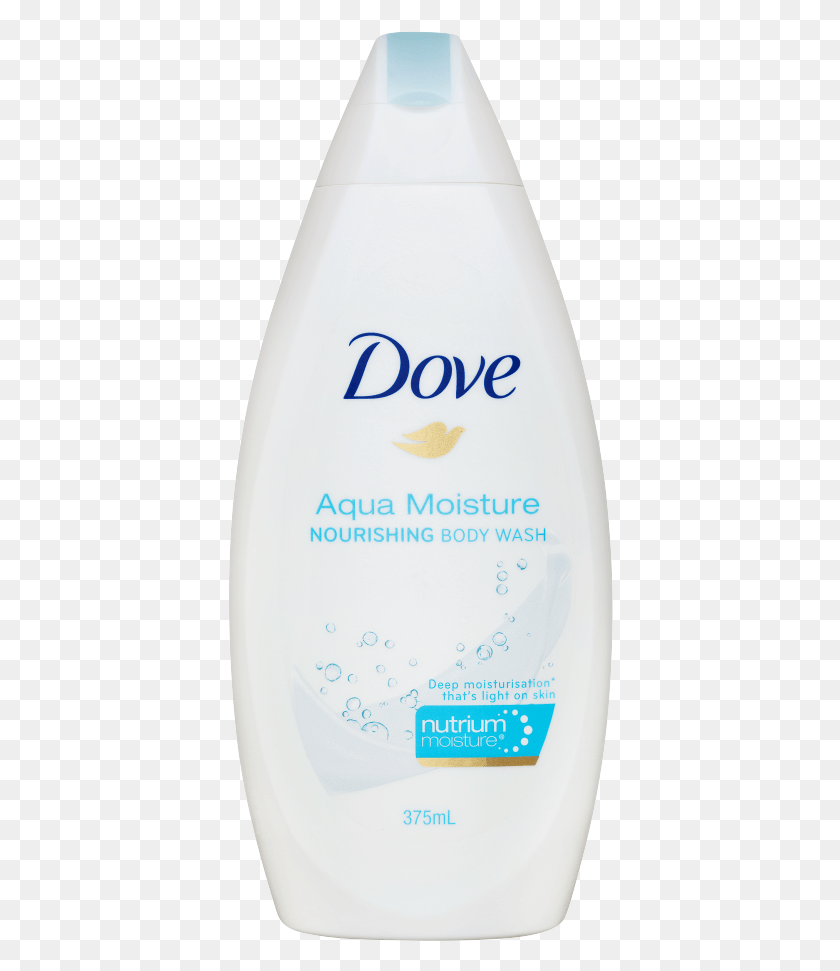 386x911 Dove Body Wash Aqua Moisture 4x6x375ml Fop 9300830024544 Dove Pear Body Wash, Bottle, Milk, Beverage HD PNG Download