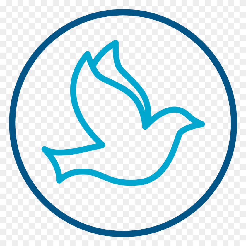 953x953 Dove Icon Symbolizing The Holy Spirit God Peace Symbol, Label, Text HD PNG Download