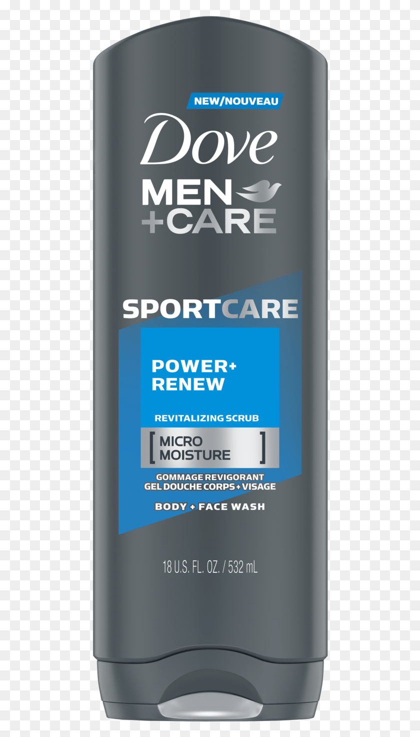 472x1413 Dove Men Care Sportcare Body Wash Power Renew 18 Oz Dove Men Care Sportcare, Bottle, Cosmetics, Can HD PNG Download