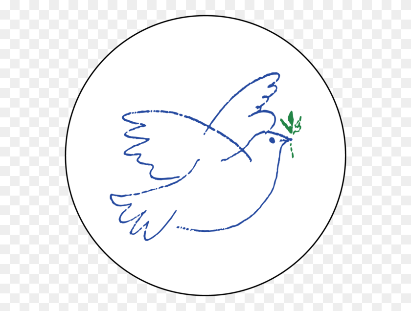 576x576 Dove Of Peace Symbols For God The Holy Spirit, Bird, Animal, Text HD PNG Download
