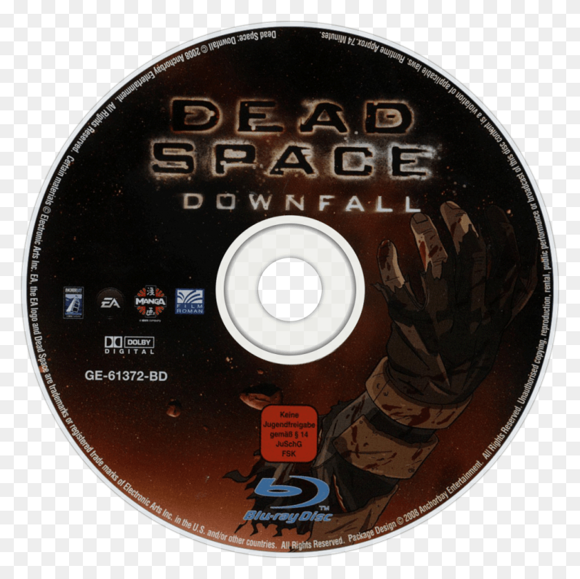 1000x1000 Downfall Bluray Disc Image Dead Space Downfall Dvd, Disk HD PNG Download