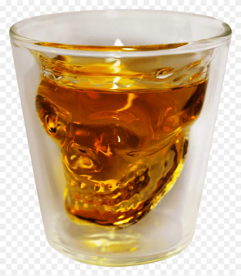 796x921 Downit Skull Shot Glass Shot Glass, Beer Glass, Beer, Alcohol HD PNG Download