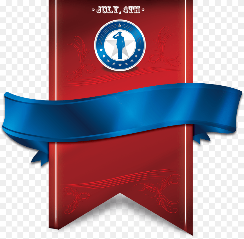 2510x2459 Download 4th Of July Banner Transparent Latest Banner Ribbon, Person, Mailbox PNG