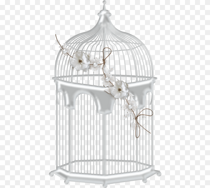 451x751 Bird Cage White Image With No White Bird Cage, Crib, Furniture, Infant Bed PNG