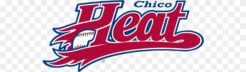 551x248 Download Chico Heat Baseball Logo Chico Heat Logo, Dynamite, Weapon, Text Sticker PNG