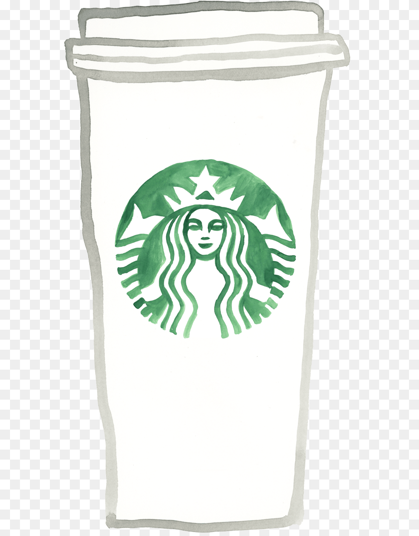 634x1073 Download Coffeecupwithlogo Starbucks Starbucks New New Logos For Social Distancing, Face, Head, Person, Logo Sticker PNG